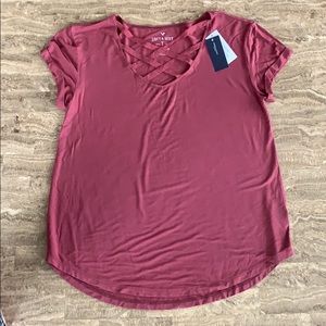 American Eagle maroon top❣️